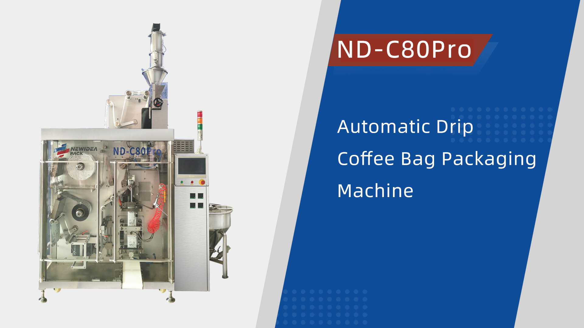 ND-C80Pro Automatic Drip Coffee Bag Packaging Machine Video 
