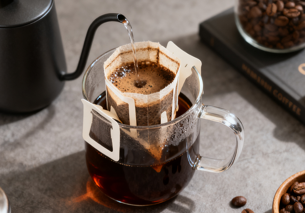 Automatic drip bag coffee packaging machine - ultrasonic sealing