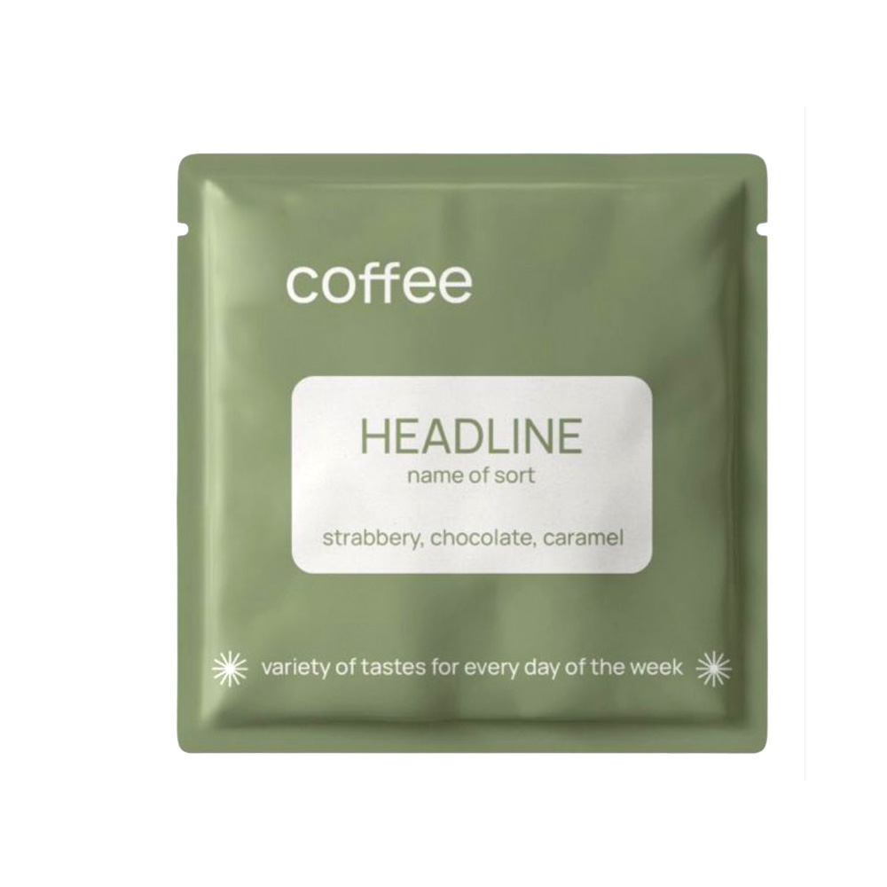 Finished Coffee Samples Produced by Drip Coffee Bag Packaging Machine