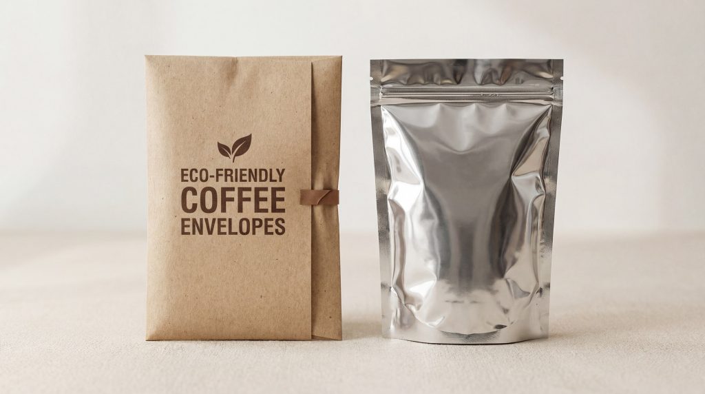 Comparing barrier properties of eco-friendly envelopes and drip coffee filter paper materials