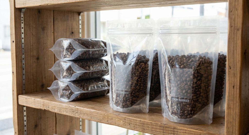 transparent_coffee_pouches_shelf